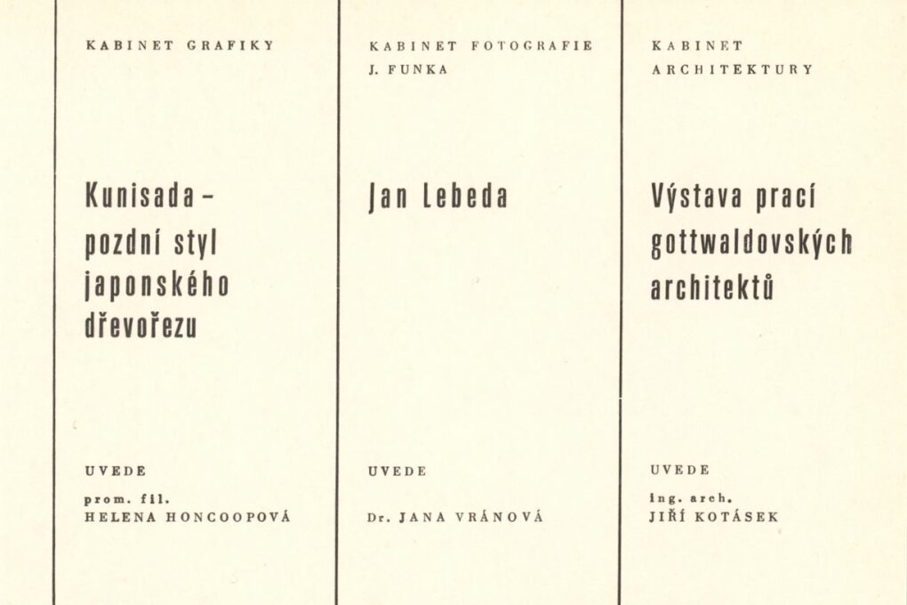 Výstava prací gottwaldovských architektů